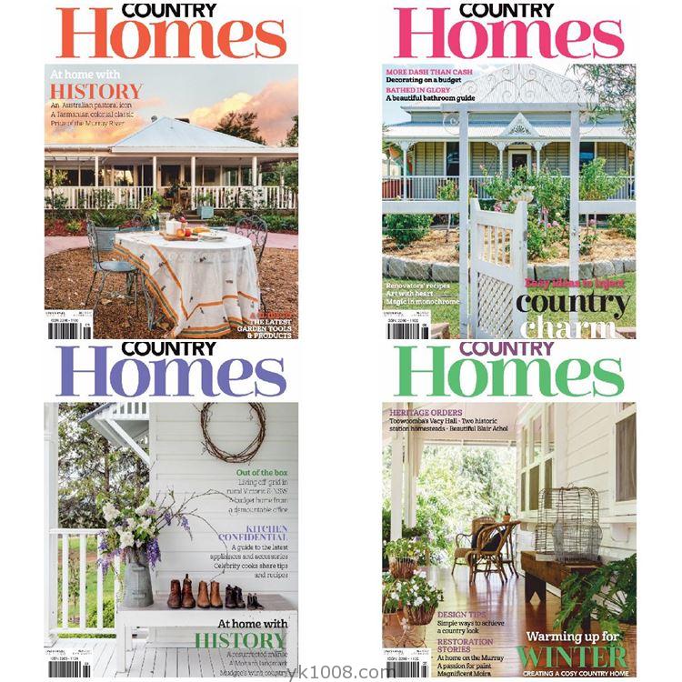 【澳大利亚】《Australian Country Homes》2019年订阅乡村室内软装设计pdf高清杂志（4本）