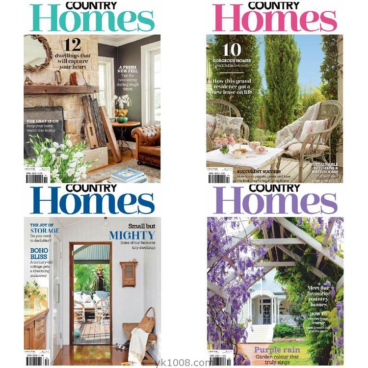 【澳大利亚】《Australian Country Homes》2020年订阅乡村室内软装设计pdf高清杂志（4本）