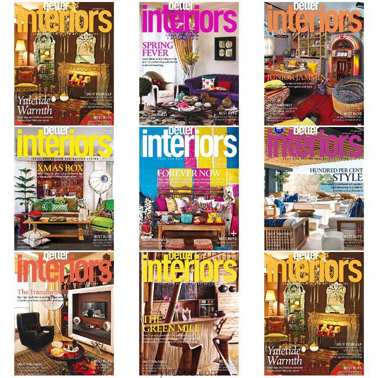 【印度版】《Better Interiors》2013年合集室内软装设计审美灵感pdf杂志（8本）