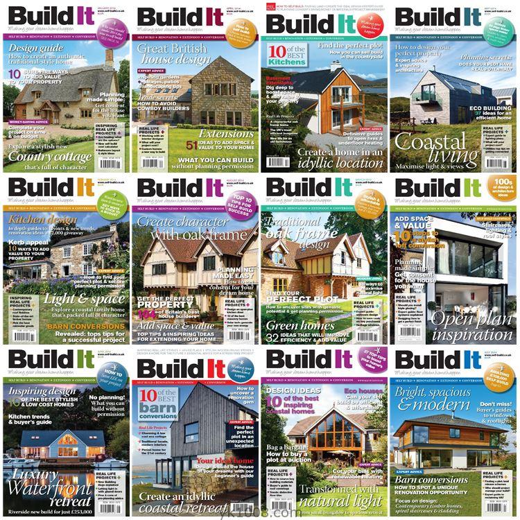 【英国版】《Build It》2014年度合集家居房屋建造自建房设计规划理念PDF杂志（12本）
