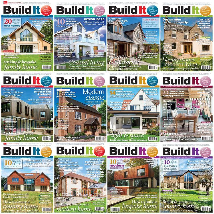 【英国版】《Build It》2015年度合集家居房屋建造自建房设计规划理念PDF杂志（12本）