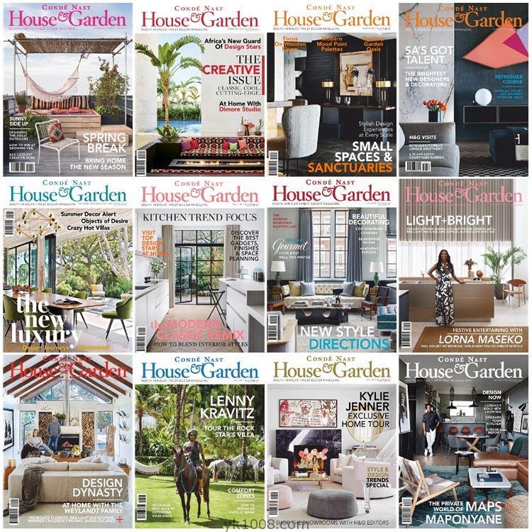 【南非版】《Condé Nast House & Garden》2019年合集室内设计家居花园PDF杂志（13本）