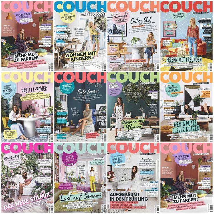 【德国版】《Couch》2019年合集德国时尚潮流室内软装饰家具设计PDF杂志（11本）