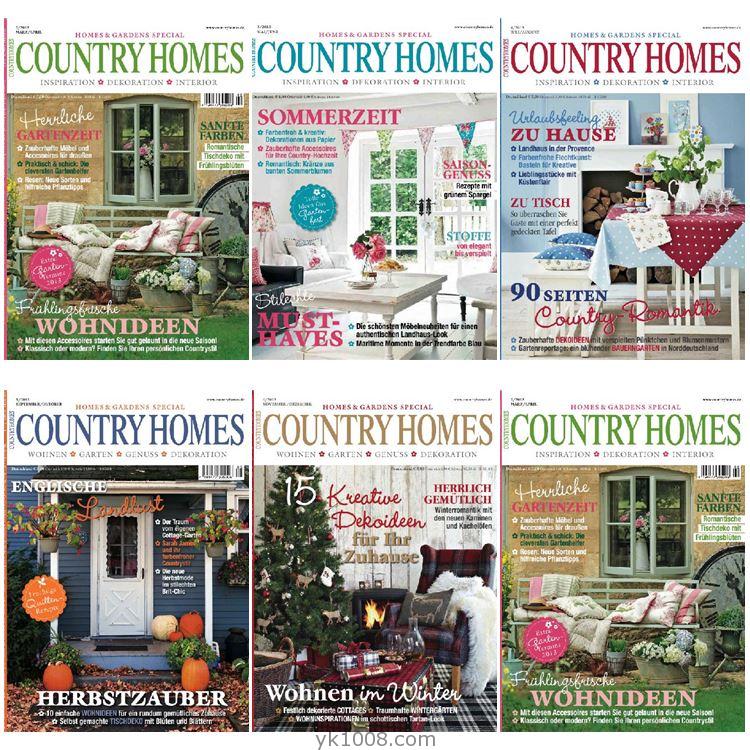 【德国版】《Country Homes Germany》2013年合集德国乡村田园室内软装设计PDF杂志（5本）