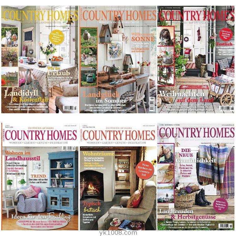 【德国版】《Country Homes Germany》2014年合集德国乡村田园室内软装设计PDF杂志（6本）