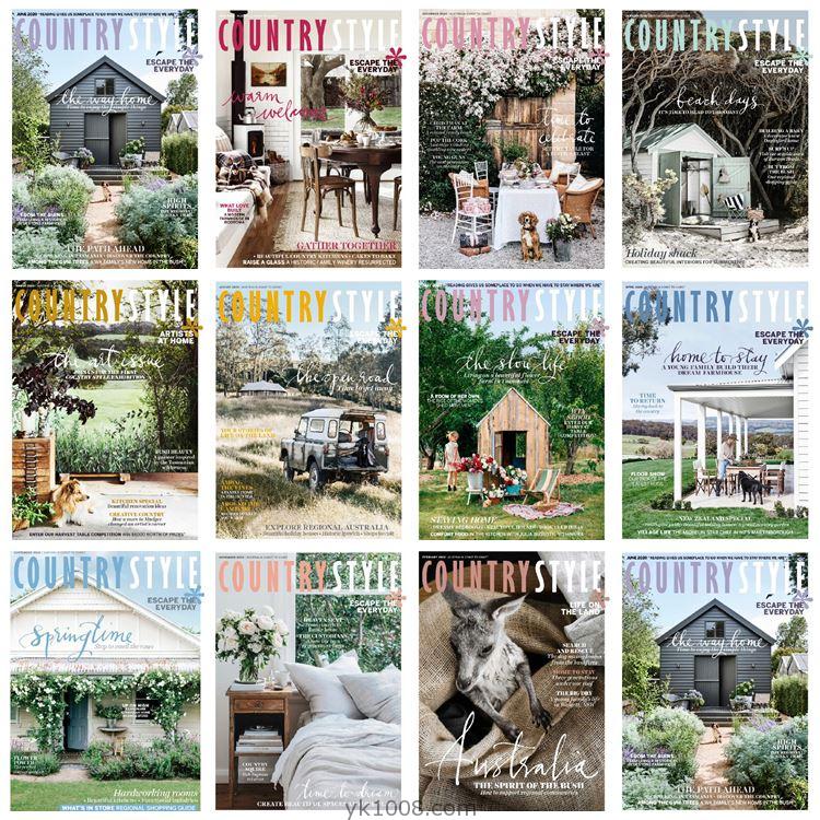 【澳大利亚】《Country Style》2020年合集乡村田园农场风格住宅室内设计生活高清PDF杂志（11本）