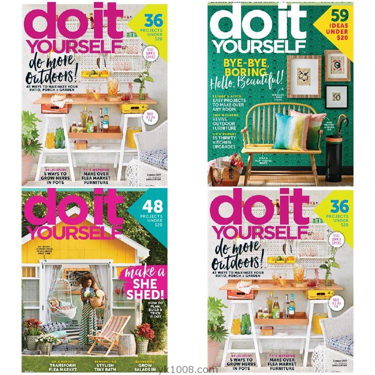 【美国版】《Do It Yourself》2017年合集家居创意DIY软装装饰室内设计家具杂志pdf（3本）