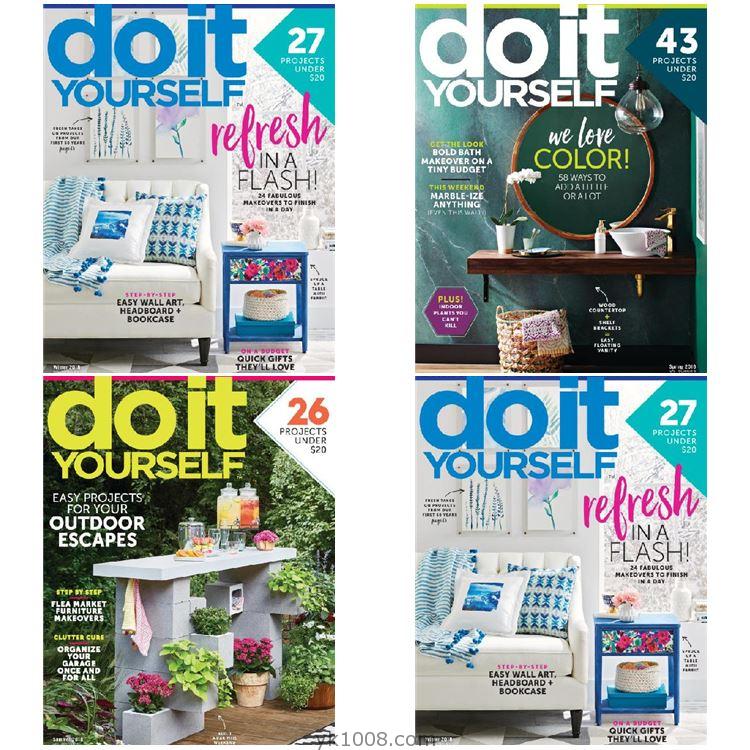 【美国版】《Do It Yourself》2018年合集家居创意DIY软装装饰室内设计家具杂志pdf（3本）