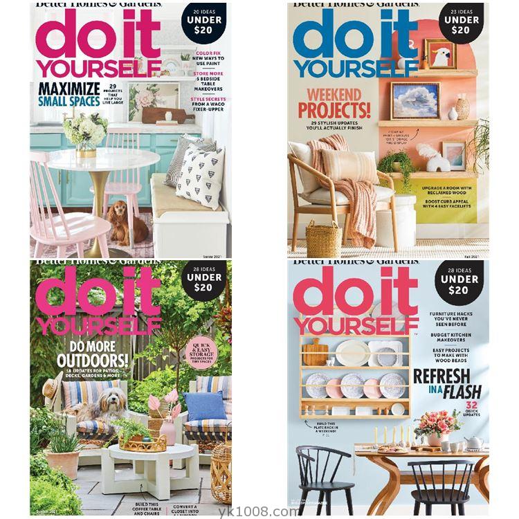 【美国版】《Do It Yourself》2021年合集家居创意DIY软装装饰室内设计家具杂志pdf（4本）