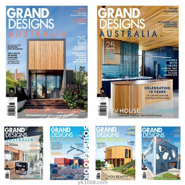 【澳大利亚】《Grand Designs Australia》2021年合集时尚创意家居设计改造翻新室内软装设计PDF杂志（6本）