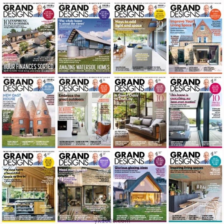 【英国版】《Grand Designs UK》2020年合集房屋住宅别墅建造翻新室内软装创意设计PDF杂志（12本）