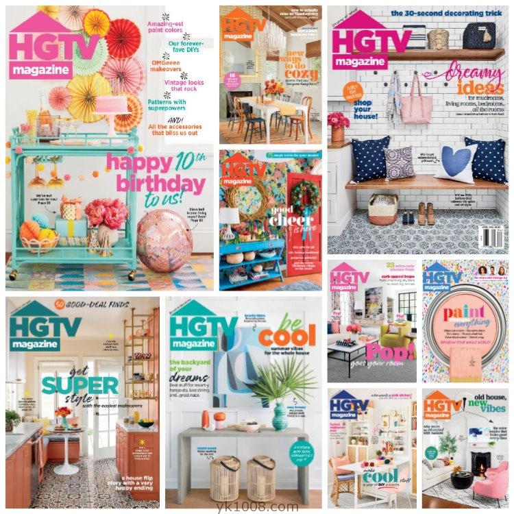 【英国版】《HGTV Magazine》2021年合集室内家居软装装饰改造DIY设计pdf杂志（10本）