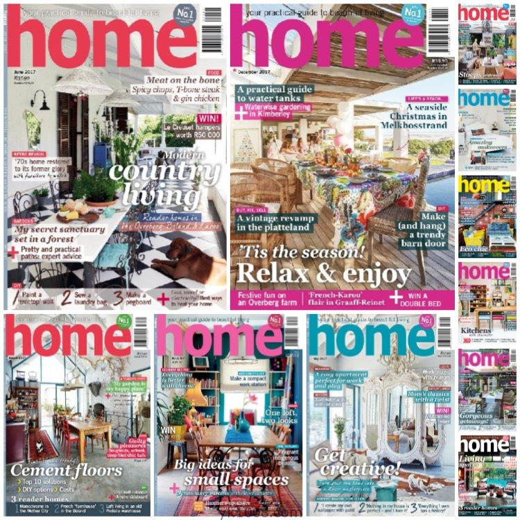 【南非版】《Home South Africa》2017年合集南非创意家居花园室内软装生活装饰设计PDF杂志（11本）