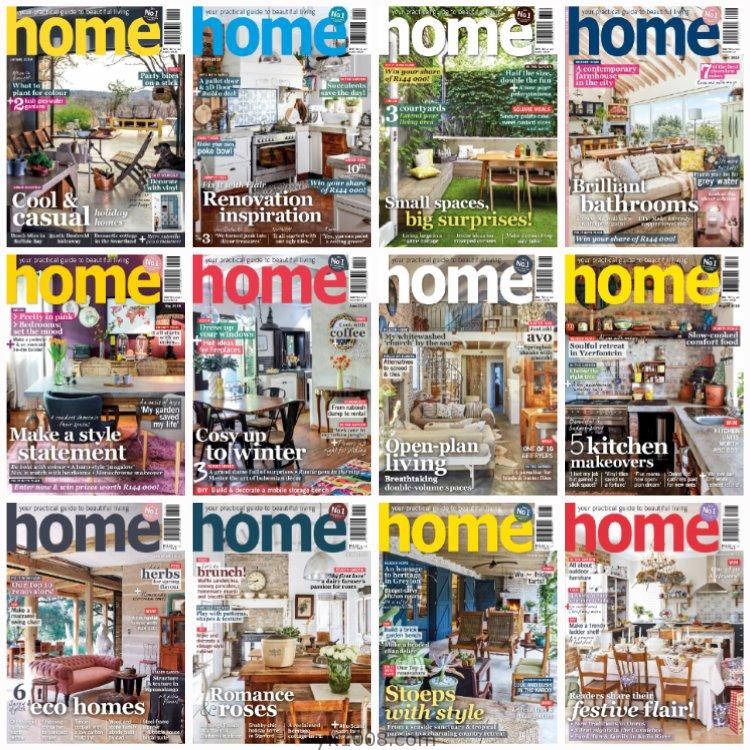 【南非版】《Home South Africa》2018年合集南非创意家居花园室内软装生活装饰设计PDF杂志（12本）