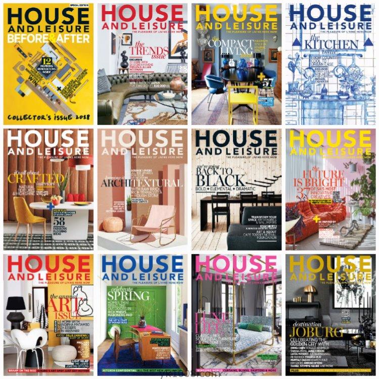 【南非版】《House and Leisure》2018年合集南非时尚家居装饰室内设计装潢pdf杂志（12本）