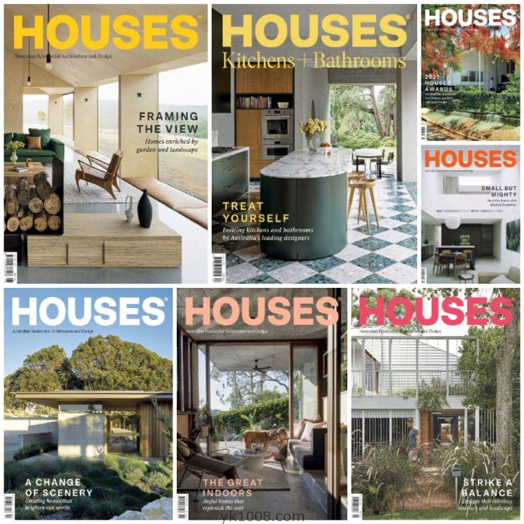 【澳大利亚】《Houses Australia》2021年合集别墅住宅室内设计灵感创意设计PDF杂志（7本）