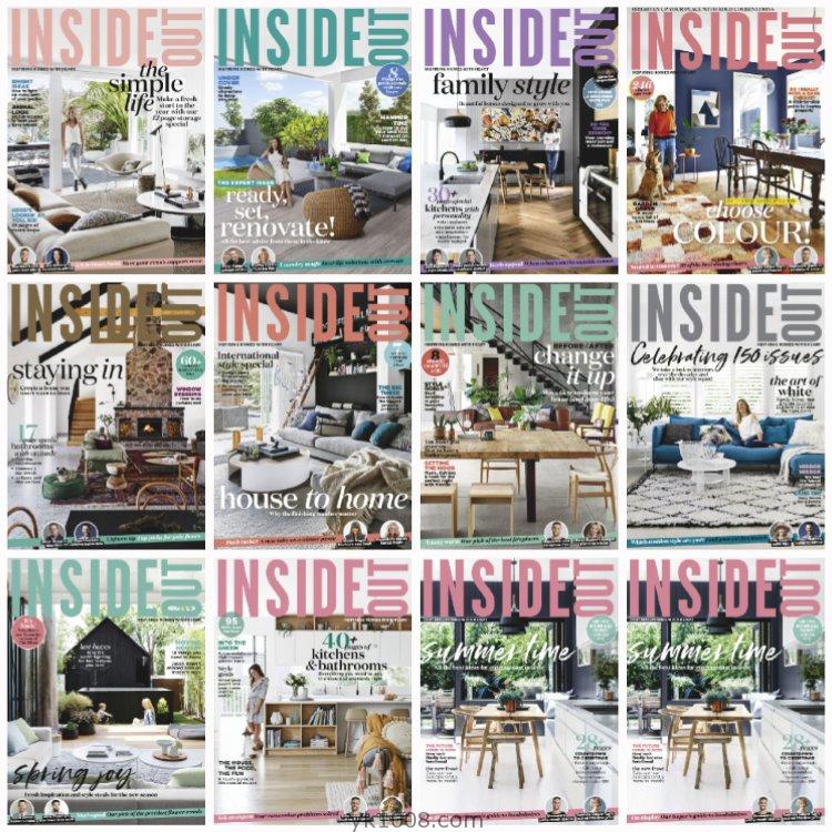 【澳大利亚】《Inside Out》2017年合集创意家居室内户外庭院空间花园软装设计PDF杂志（12本）