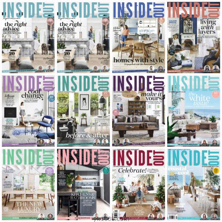 【澳大利亚】《Inside Out》2018年合集创意家居室内户外庭院空间花园软装设计PDF杂志（12本）
