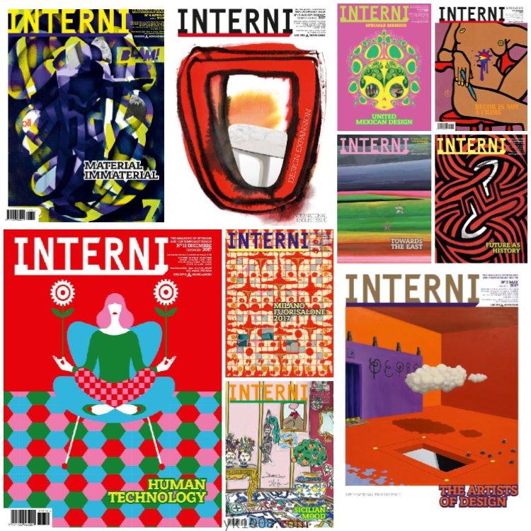 【意大利】《Interni Italia》2017年合集室内设计办公软装陈列展览设计PDF杂志（10本）