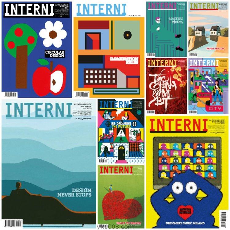 【意大利】《Interni Italia》2020年合集室内设计办公软装陈列展览设计PDF杂志（10本）