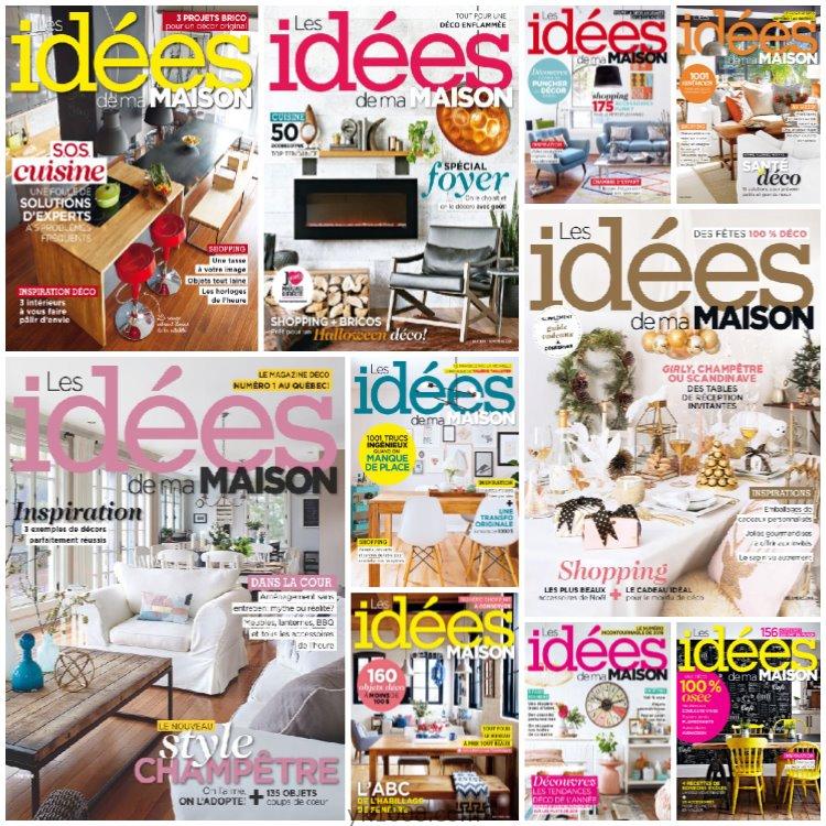【法国版】《Les Idées de ma maison》2016年合集室内软装设计装饰装潢灵感理念PDF杂志（10本）