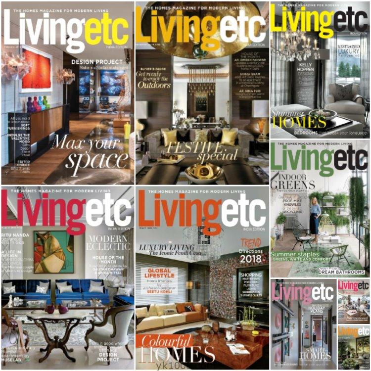 【印度版】《Living Etc India》2018年合集印度时尚室内设计装饰家具理念灵感pdf杂志电子版（9本）