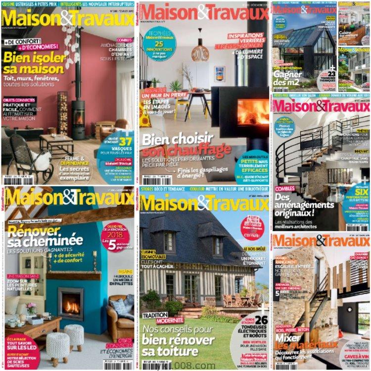 【法国版】《Maison & Travaux》2018年合集法国家居室内布局装饰理念灵感园艺建议pdf杂志（9本）