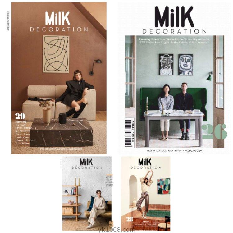 【法国版】《Milk Décoration》2019年合集高端现代年轻室内装饰设计灵感参考pdf杂志（4本）