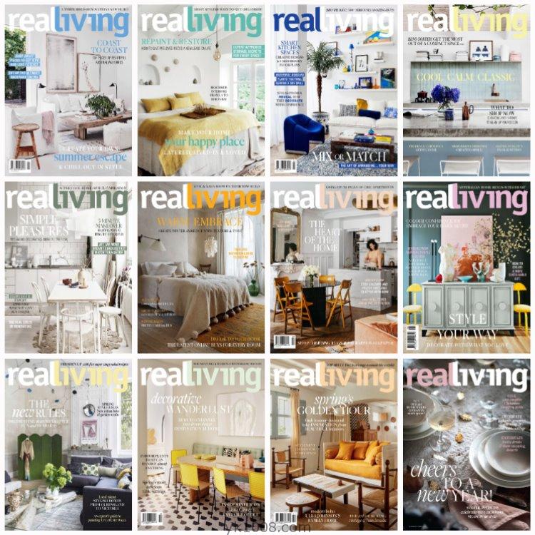 【澳大利亚】《Real Living Australia》2020年合集时尚创意室内生活家居软装设计家具创意灵感PDF杂志（12本）