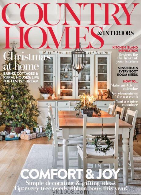【英国版】Country Homes & Interiors2022年12月刊乡村室内设计杂志免费