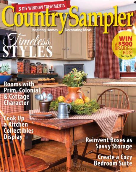 【美国版】Country Sampler2023年1月刊乡村住宅生活室内设计免费 杂志pdf