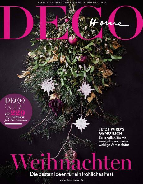 【德国版】Deco Home2022年11-12月刊室内设计软装杂志pdf免费下载
