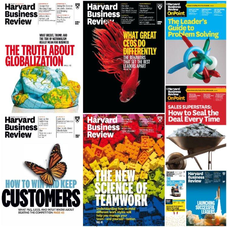 【美国版】《Harvard Business Review USA》2017年合集哈佛商业评论期刊杂志pdf（9本）