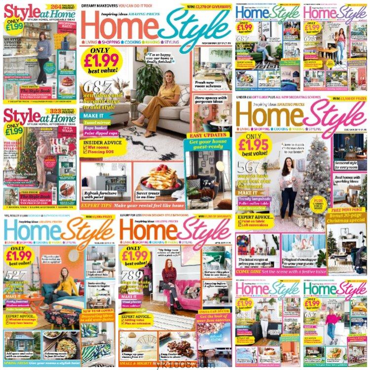 【英国版】《Homestyle UK》2019年合集家居风格时尚潮流软装室内设计PDF杂志（10本）