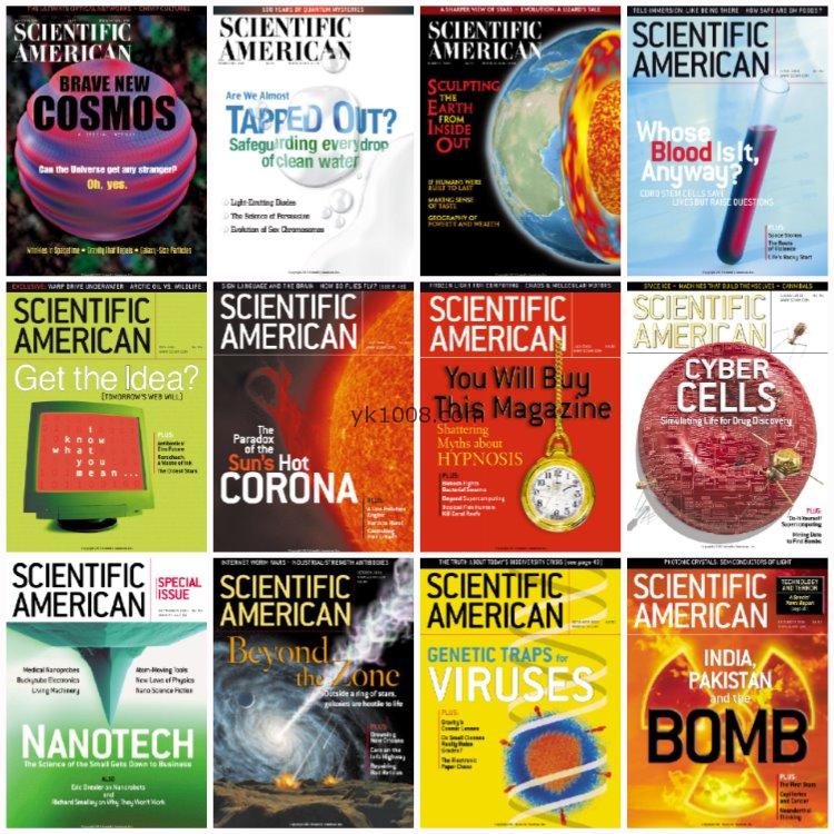 【美国版】《Scientific American》科学美国人2001年合集科学科技创新技术科研科普pdf杂志（12本）