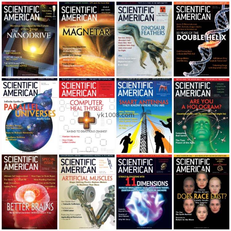【美国版】《Scientific American》科学美国人2003年合集科学科技创新技术科研科普pdf杂志（12本）