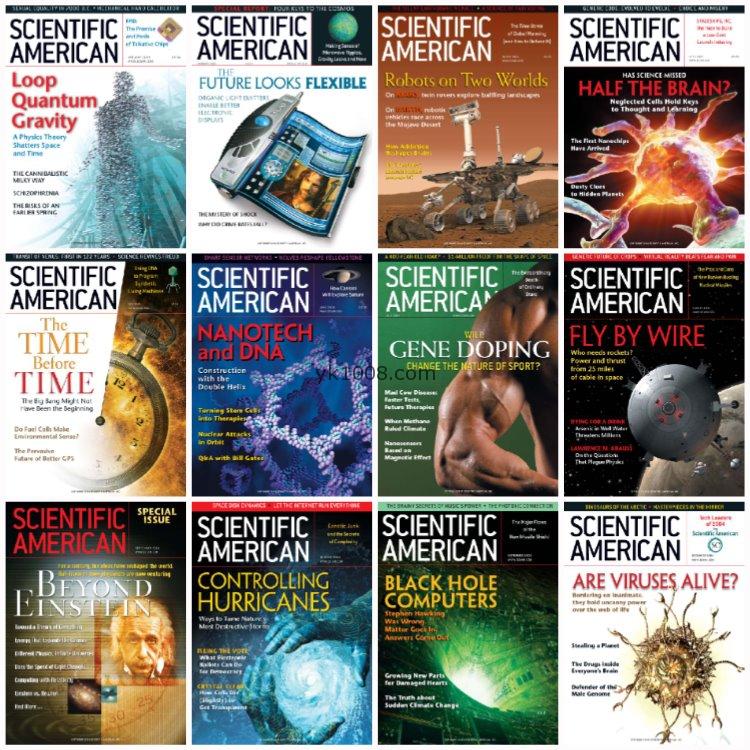 【美国版】《Scientific American》科学美国人2004年合集科学科技创新技术科研科普pdf杂志（12本）