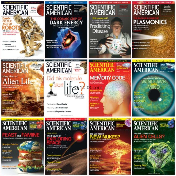 【美国版】《Scientific American》科学美国人2007年合集科学科技创新技术科研科普pdf杂志（12本）