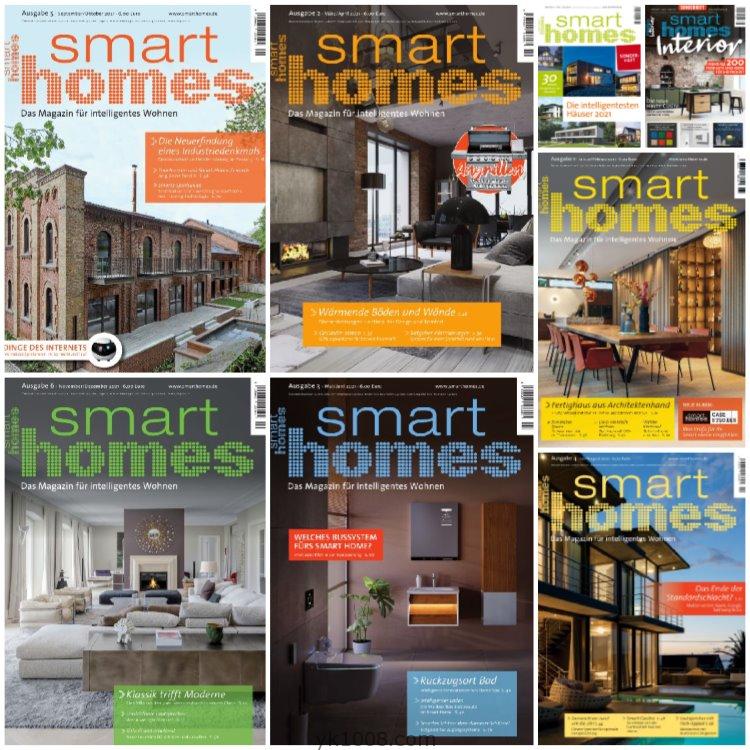 【德国版】《Smart Homes》2021年合集德国智能生活家居技术设备产品信息pdf杂志（8本）
