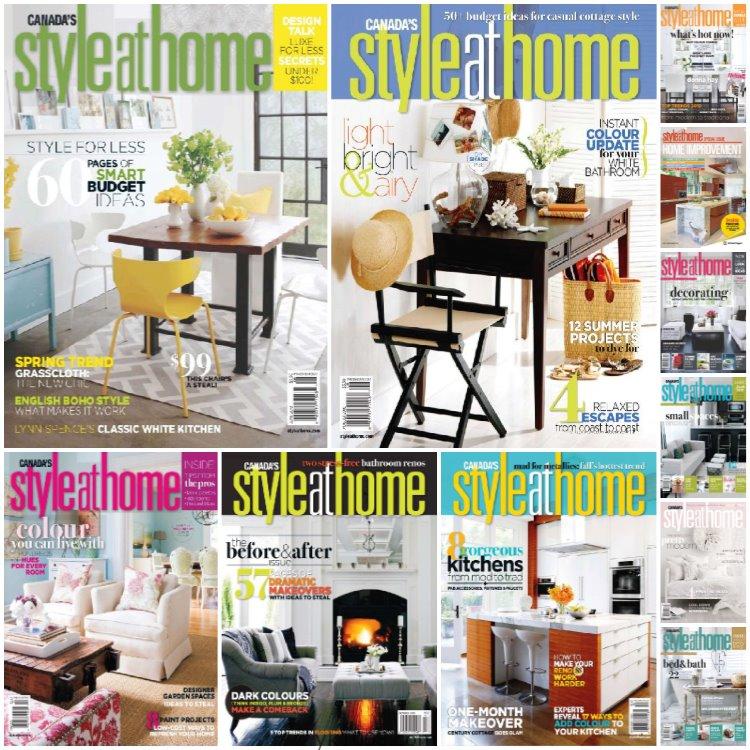 【加拿大】《Style at Home Canada》2010年合集时尚潮流室内软装设计摄影创意方案PDF杂志（11本）