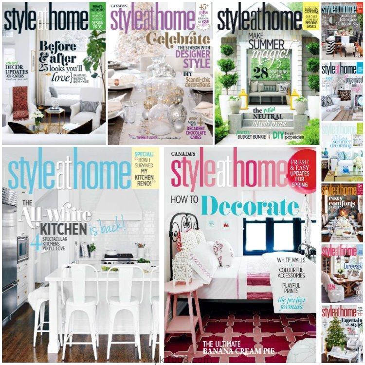【加拿大】《Style at Home Canada》2015年合集时尚潮流室内软装设计摄影创意方案PDF杂志（11本）