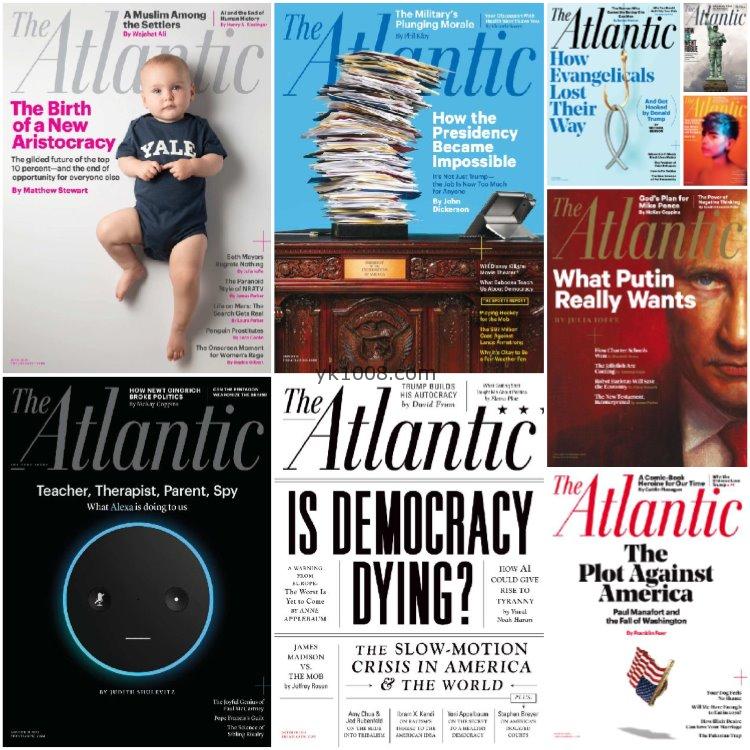 【美国版】《The Atlantic》大西洋月刊2018年合集时事政治书评英文阅读学习商业科学艺术英文文章pdf杂志（9本）