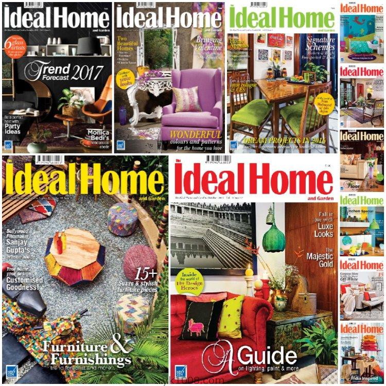 【印度版】《The Ideal Home and Garden》2016年合集美好家居装饰花园室内软装设计pdf杂志（11本）