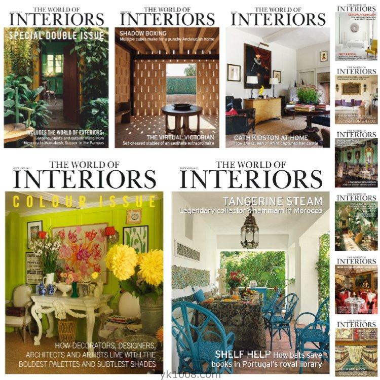 【英国版】《The World of Interiors》2020年合集最具影响力设计装饰杂志专业室内设计软装必备PDF读物（11本）