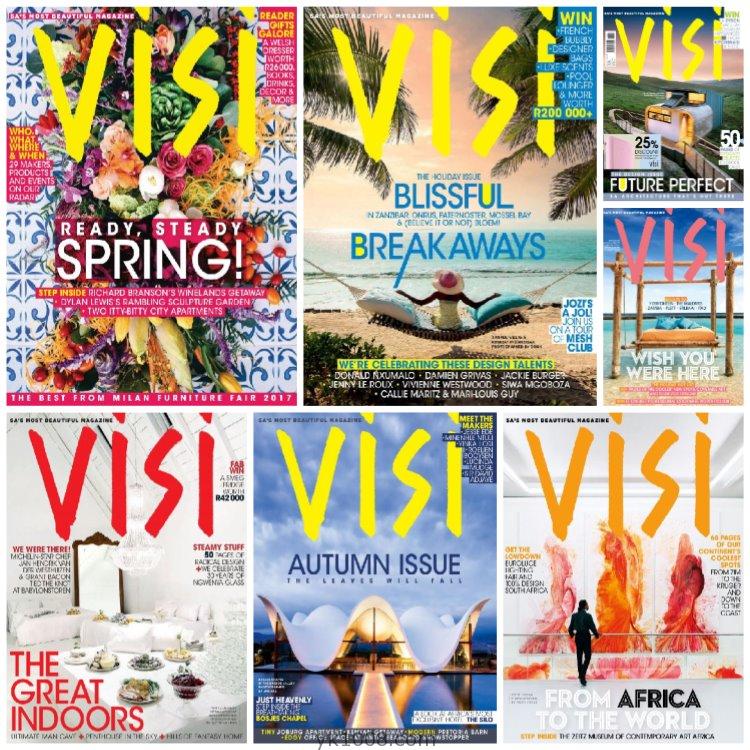 【南非版】《Visi》2017年合集南非美好生活设计装饰创意家园空间趋势信息pdf杂志（7本）