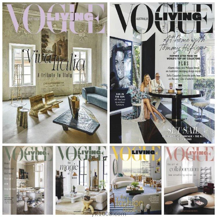 【澳大利亚】《Vogue Living Australia》2020年合集时尚室内软装空间设计文化艺术装饰PDF杂志（6本）
