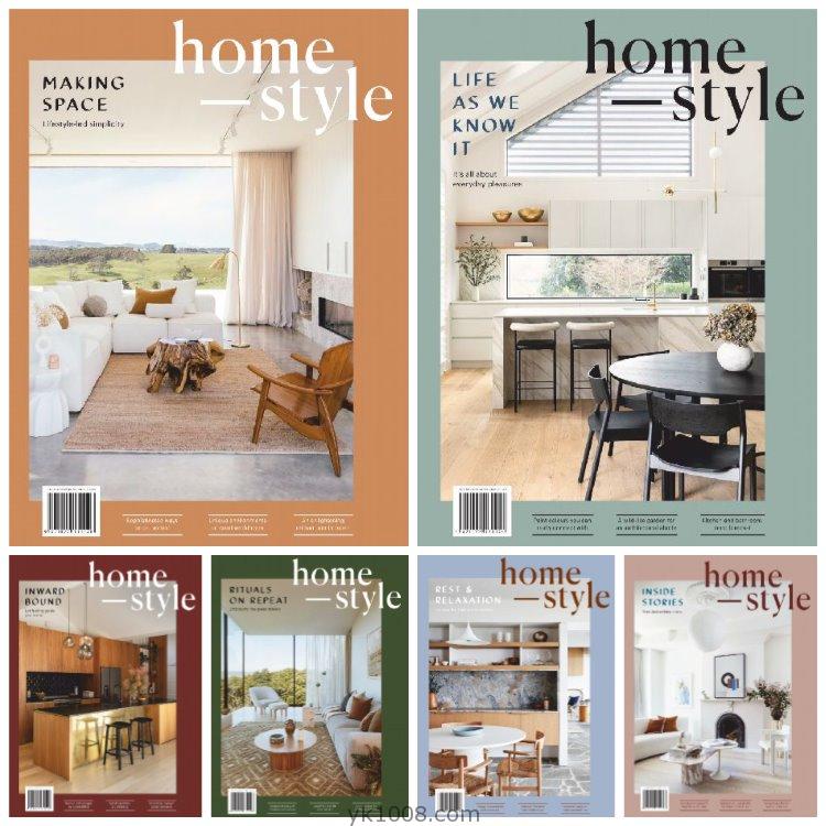 【新西兰】《homestyle New Zealand》2020年合集奢华生活房屋住宅室内软装家具装饰pdf杂志（6本）