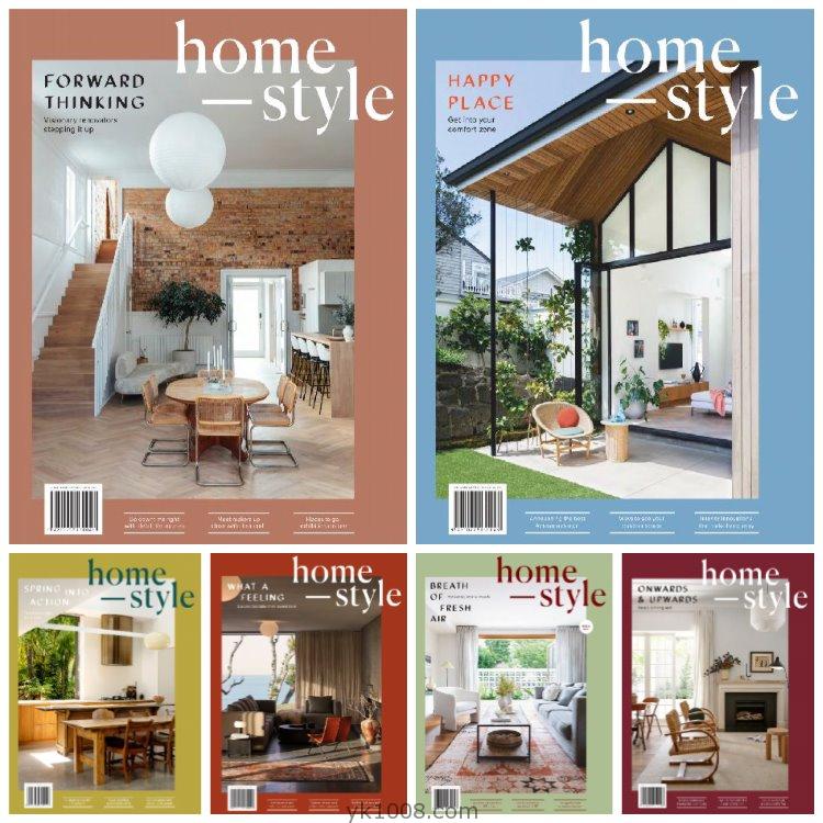 【新西兰】《homestyle New Zealand》2021年合集奢华生活房屋住宅室内软装家具装饰pdf杂志（6本）
