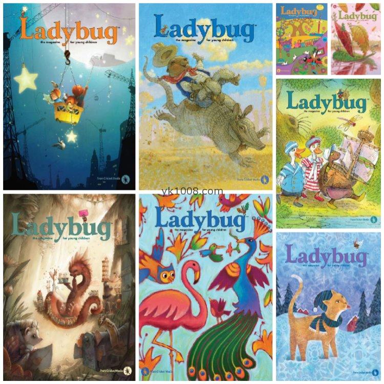 【美国版】《Ladybug》2017年合集小瓢虫3-6岁儿童故事阅读插画绘本英语启蒙学习PDF（8本）