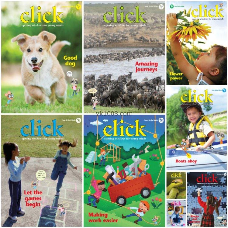 【美国版】《Click》2018年合集点击世界3-6岁儿童孩子艺智学习探索英文学习绘本PDF（9本）